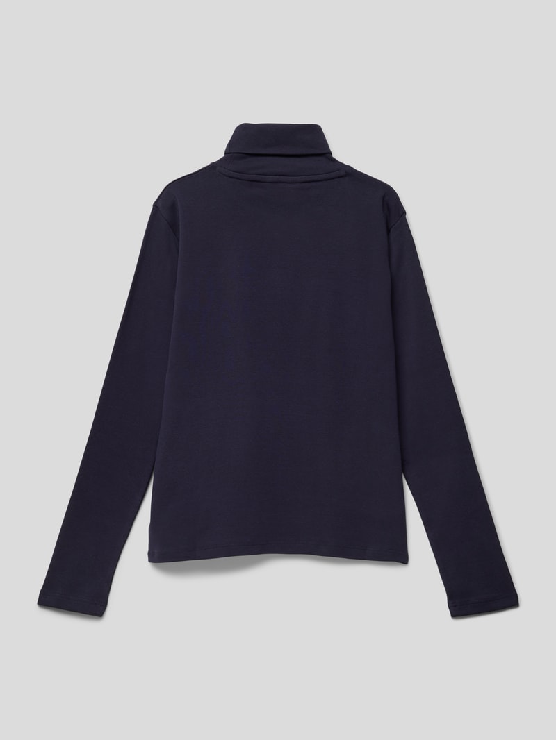 Longsleeve mit Rollkragen Modell 'SHIELD' in blau