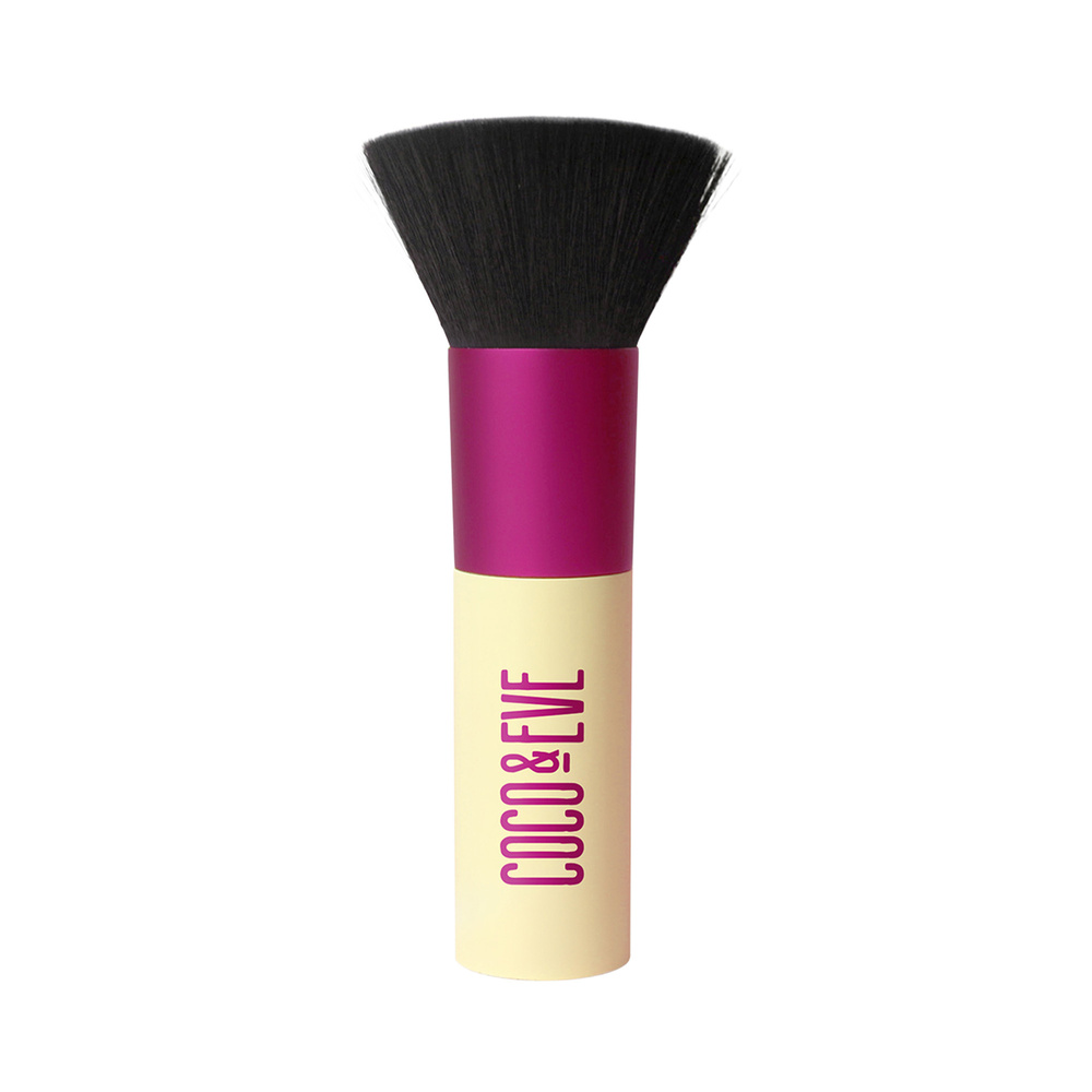 coco & eve Sunny Honey Deluxe Vegan Kabuki Brush Pinceau Kabuki