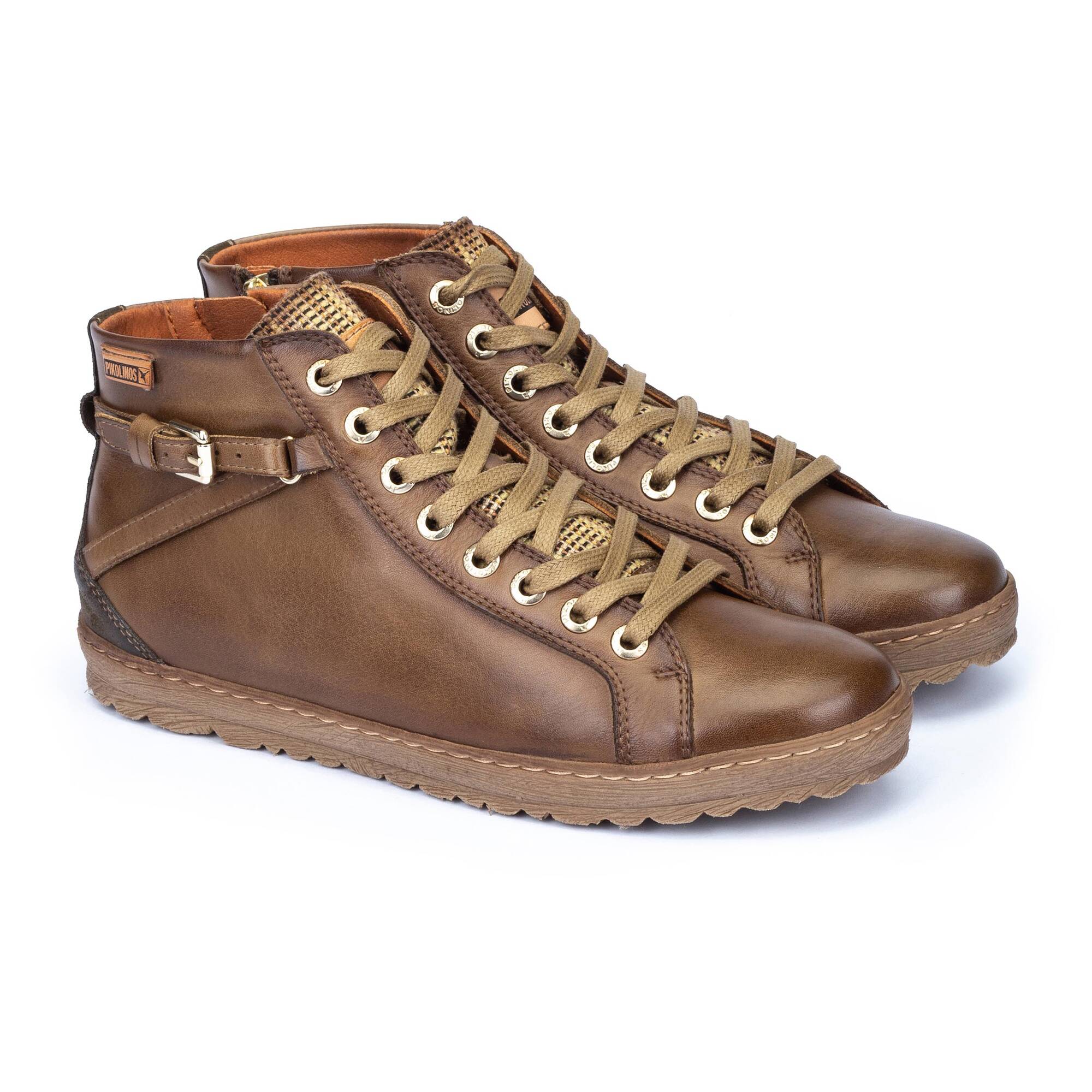 Buty sportowe sznurowane - OLIVE