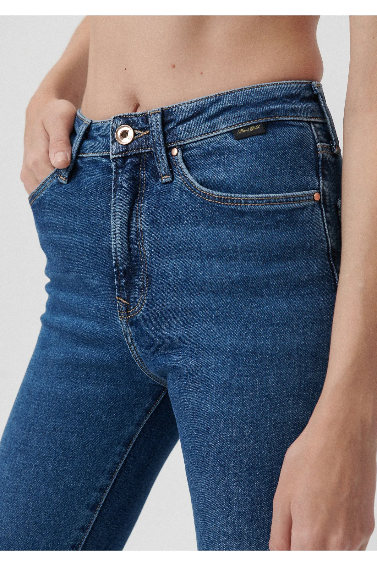 Mavi  Serenay Gold Shape Dark Jean-Hose 100980-33687