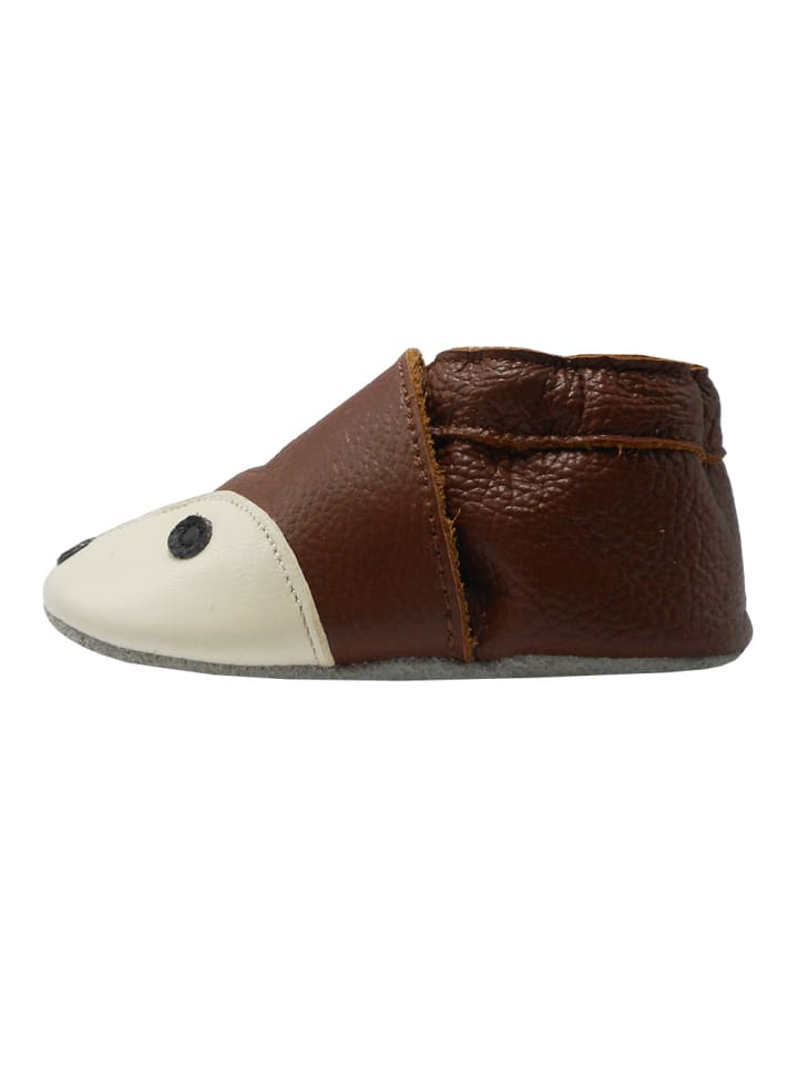 Yalion Leder-Krabbelschuhe 