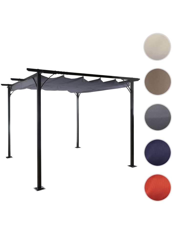 MCW Pergola C42 mit Schiebedach, 3,5x3,5m grau günstig kaufen onesize
