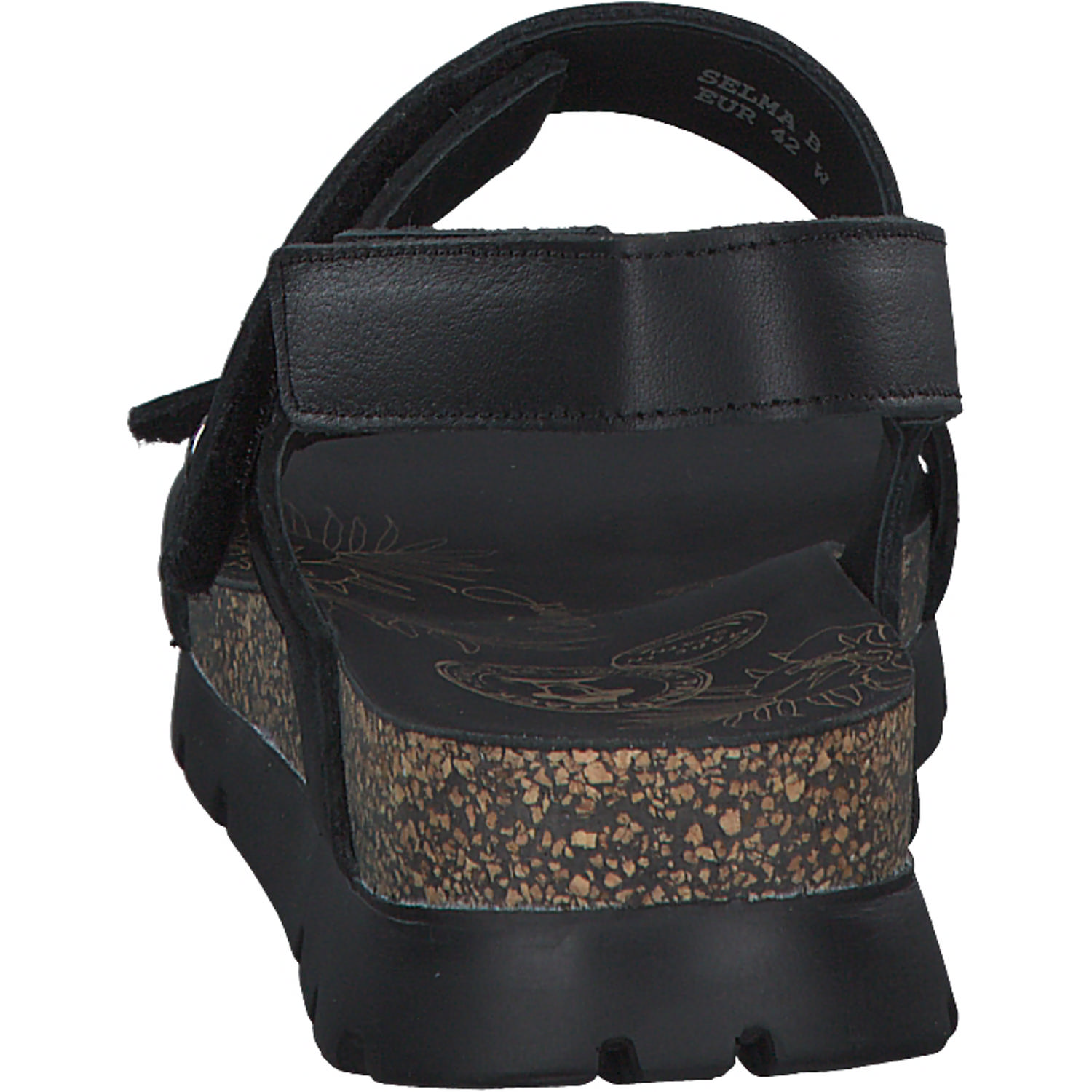 Panama Jack Selma B, Keilsandaletten, Damen, Schwarz
