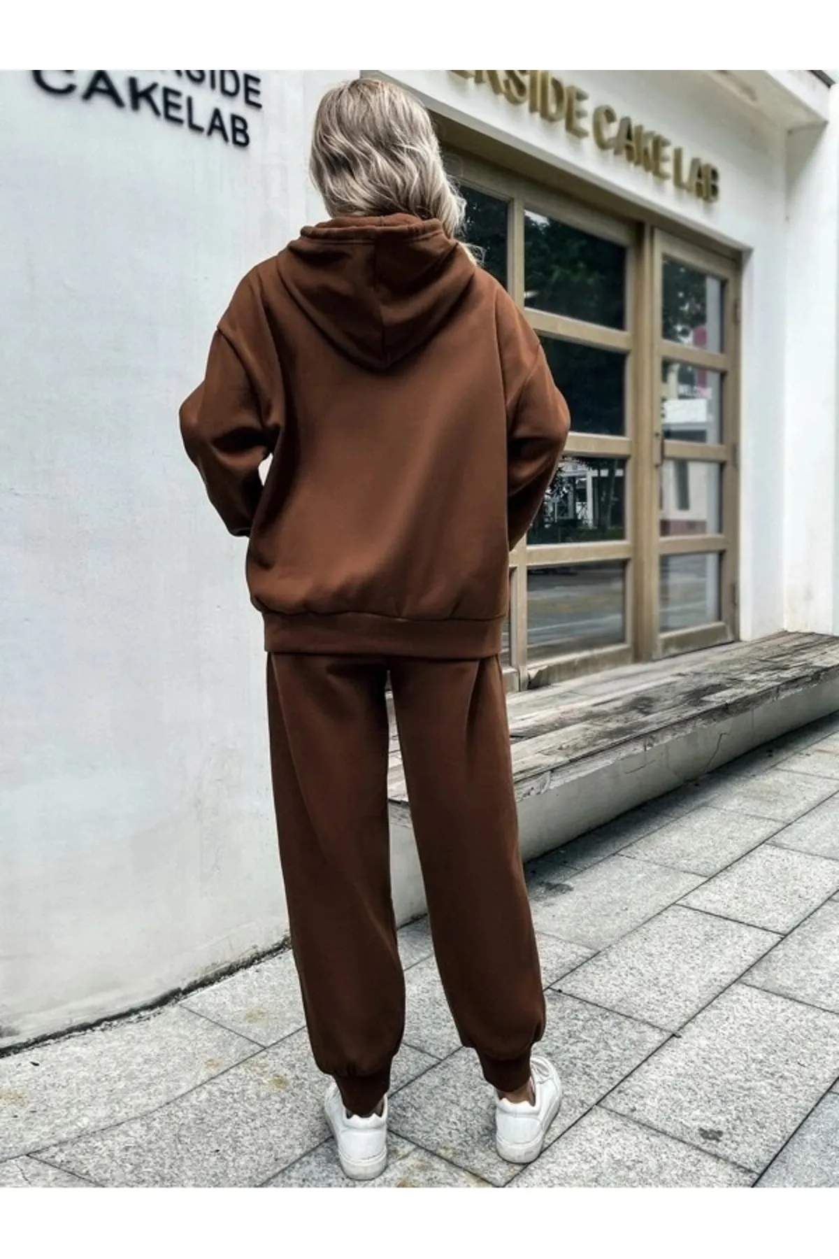 MOONBULL  Sport-Sweatsuit Set - Braun - Regular Fit