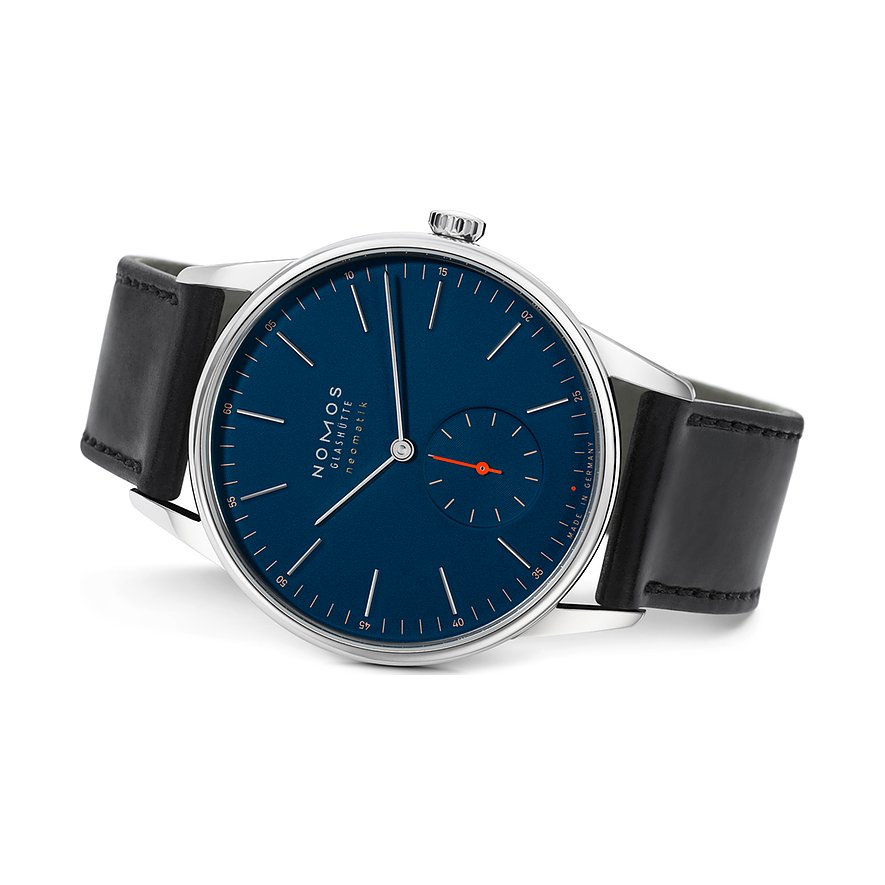 Nomos Glashütte Unisexuhr Orion neomatik 39 nachtblau