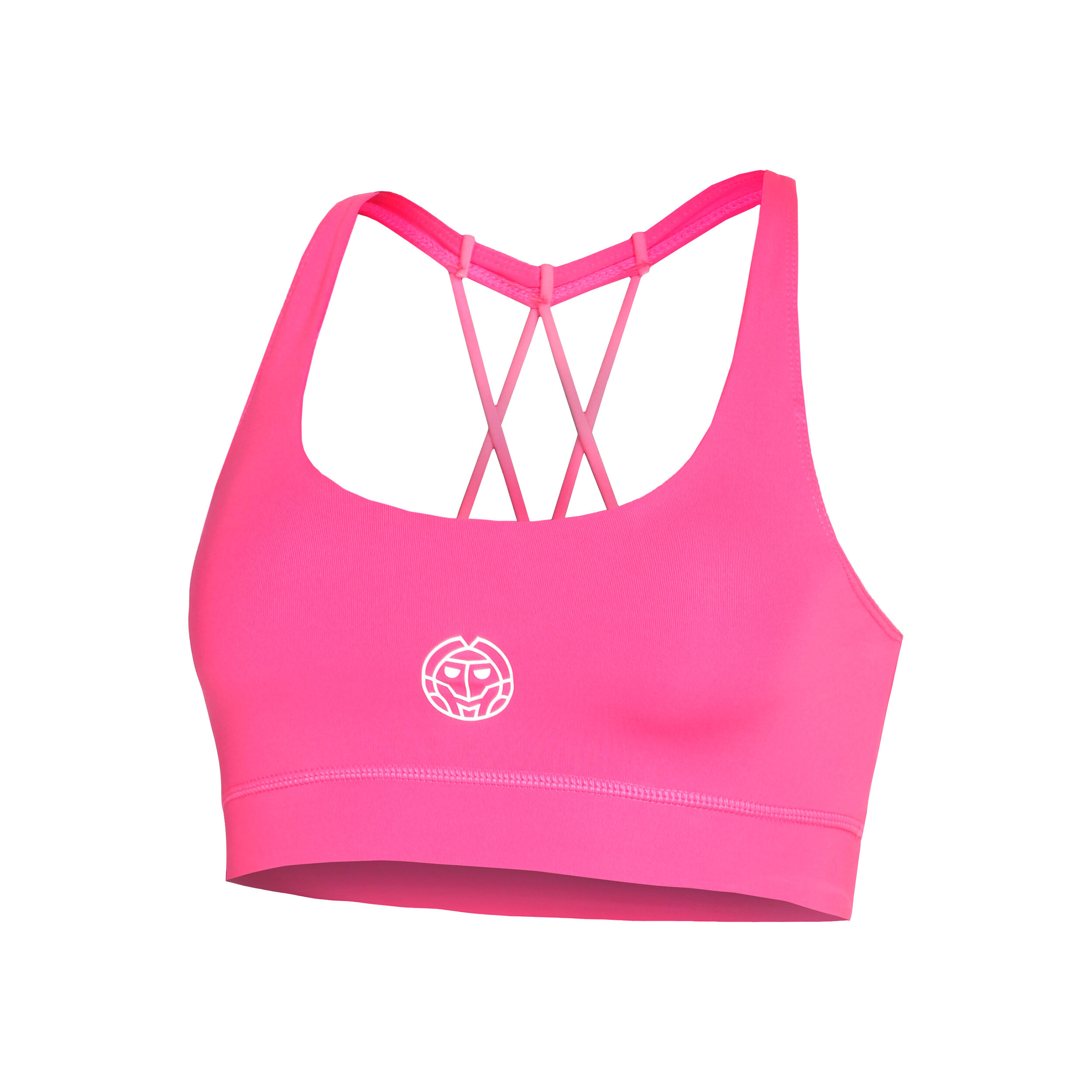 Letty Tech Strappy Sport-BH Damen - Pink, Weiß