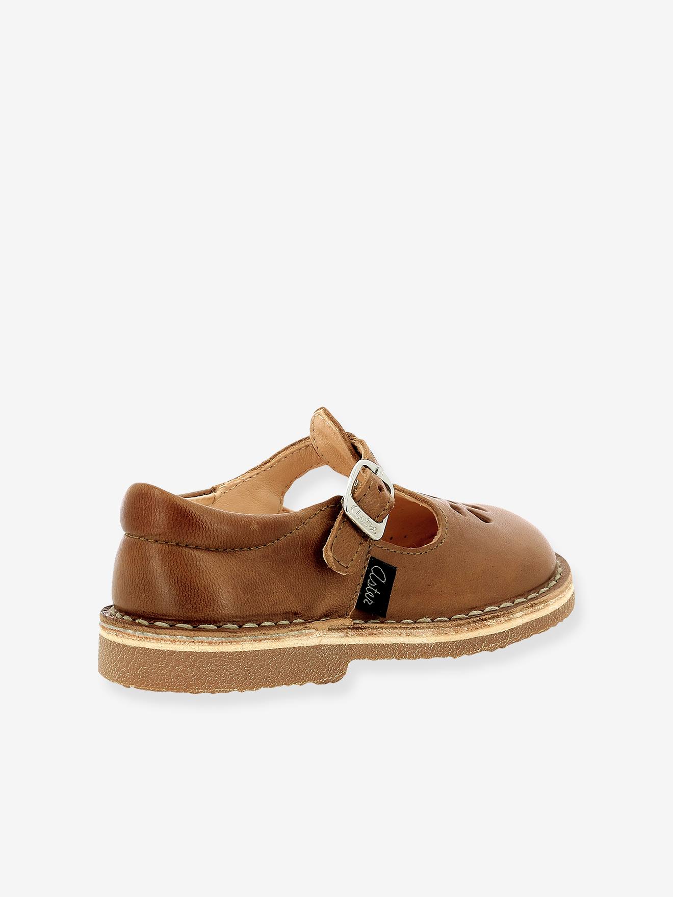 Aster Baby Lauflern-Sandalen DINGO 2 ASTER , pflanzlich gegerbtes Leder - camelfarben