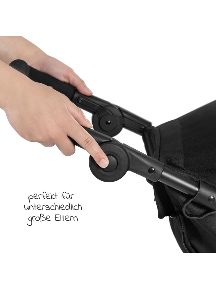 Hauck Sportwagen & Jogger Runner 2 (mit großen Luftreifen) in schwarz günstig kaufen onesize