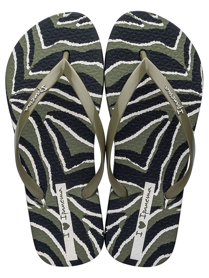 Ipanema Zehentrenner in Khaki/ Schwarz günstig kaufen