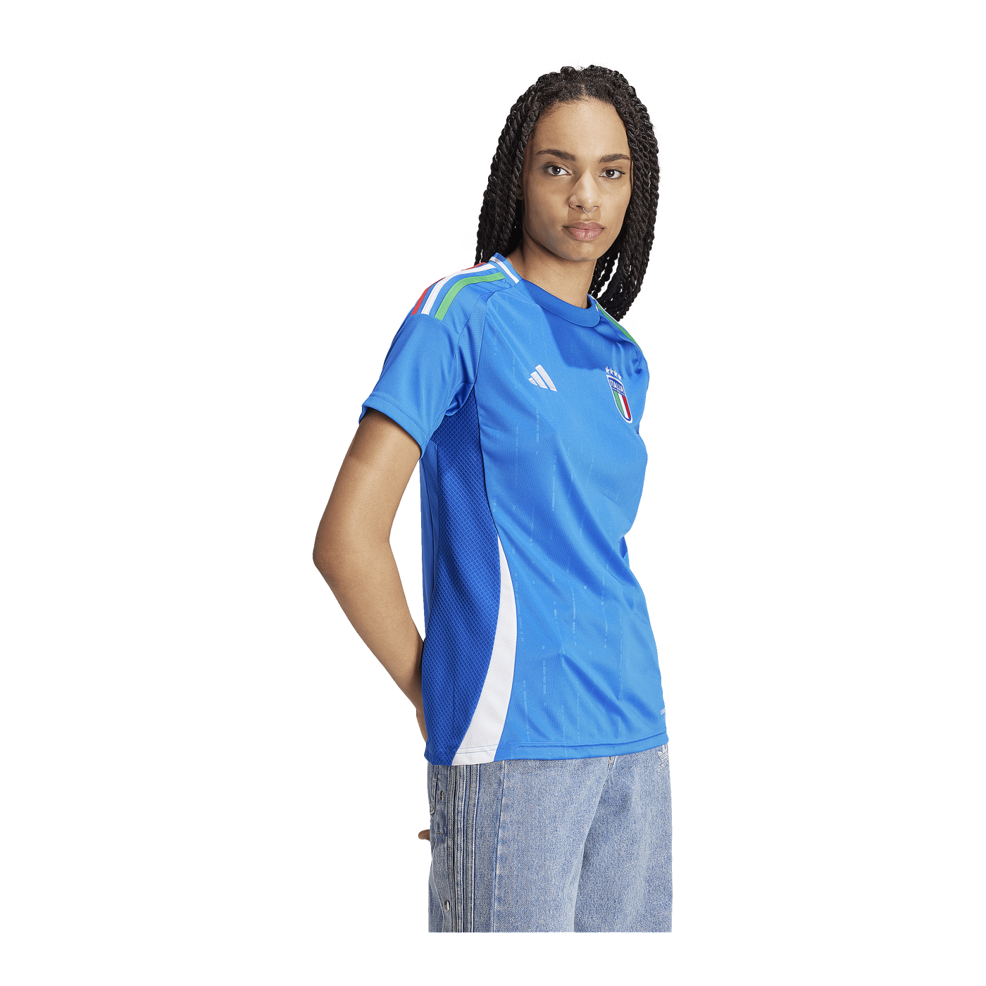 adidas Italien Trikot Home EM 2024 Damen Blau
