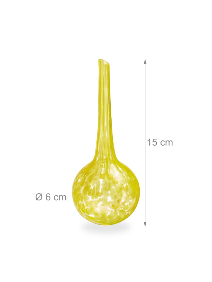 relaxdays 4 x Bewässerungskugel in Gelb - (H)15 x Ø 6 cm günstig kaufen onesize