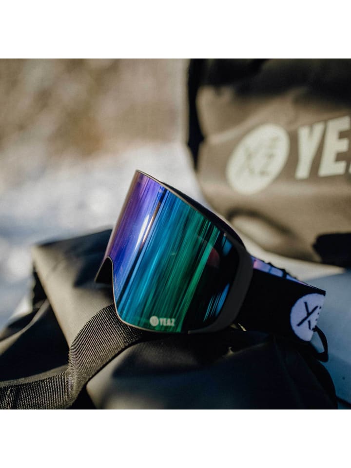 YEAZ APEX Magnet-Ski-Snowboardbrille grün verspiegelt/schwarz in grün günstig kaufen onesize