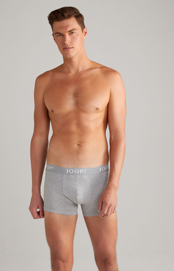 3er-Pack Fine Cotton-Stretch Boxer in Schwarz/Navy/Grau meliert