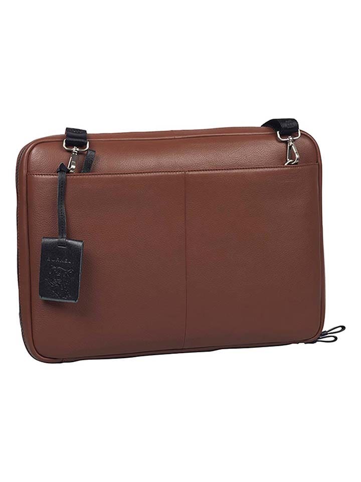 Burkely Leder-Laptoptasche in Braun - (B)39 x (H)28 x (T)4 cm günstig kaufen onesize