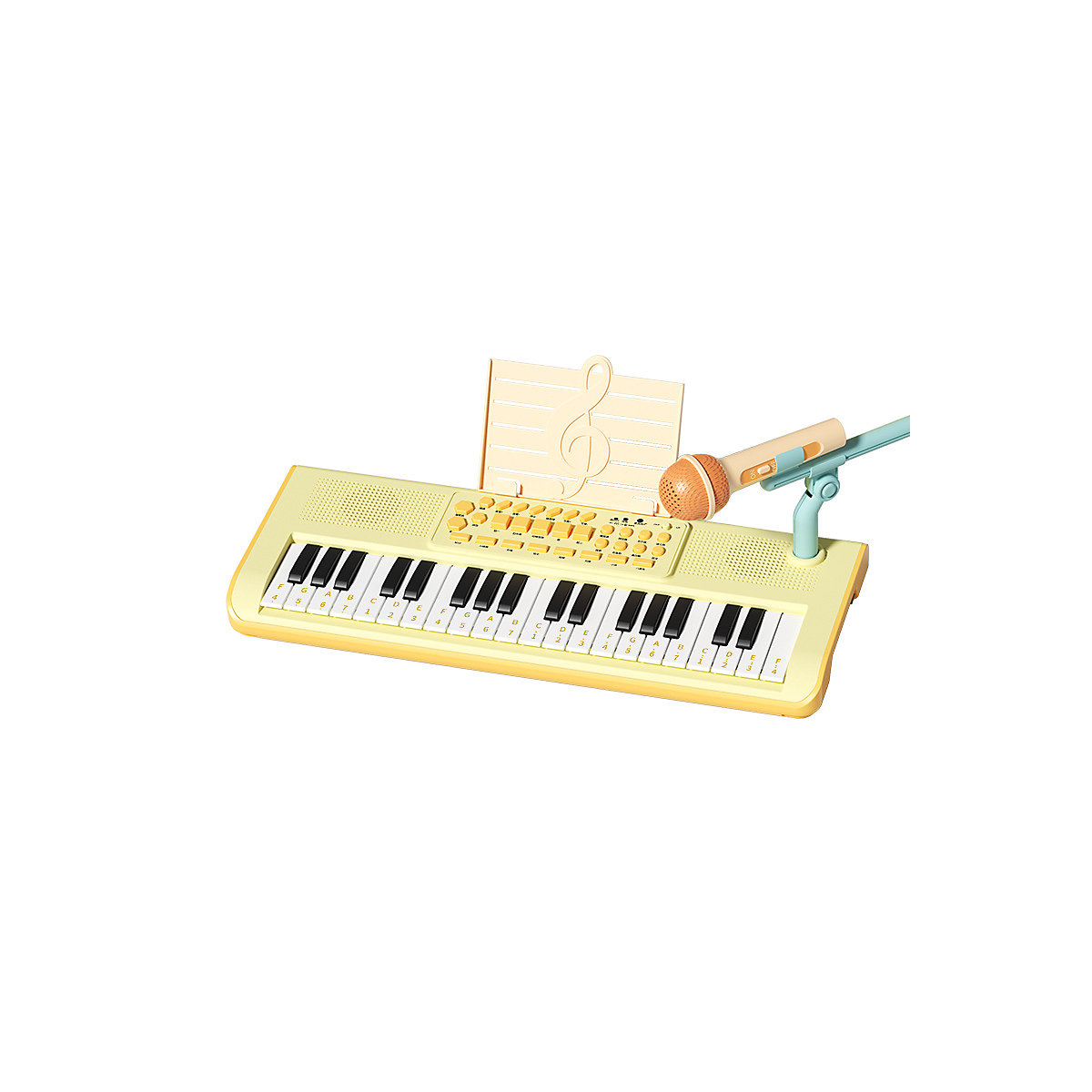 Musik elektronische Tastatur Multifunktionales spielbares Einsteiger-Musikinstrument mit Mikrofon