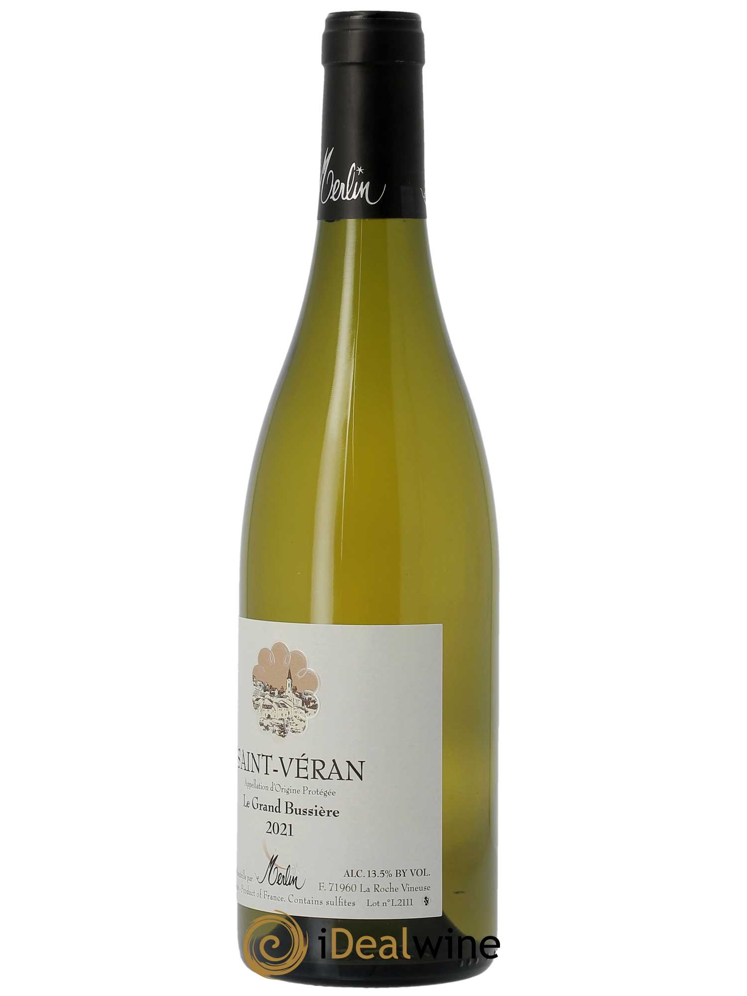 Saint-Véran Le Grand Bussière Olivier Merlin  2021 - Lot de 1 Bouteille