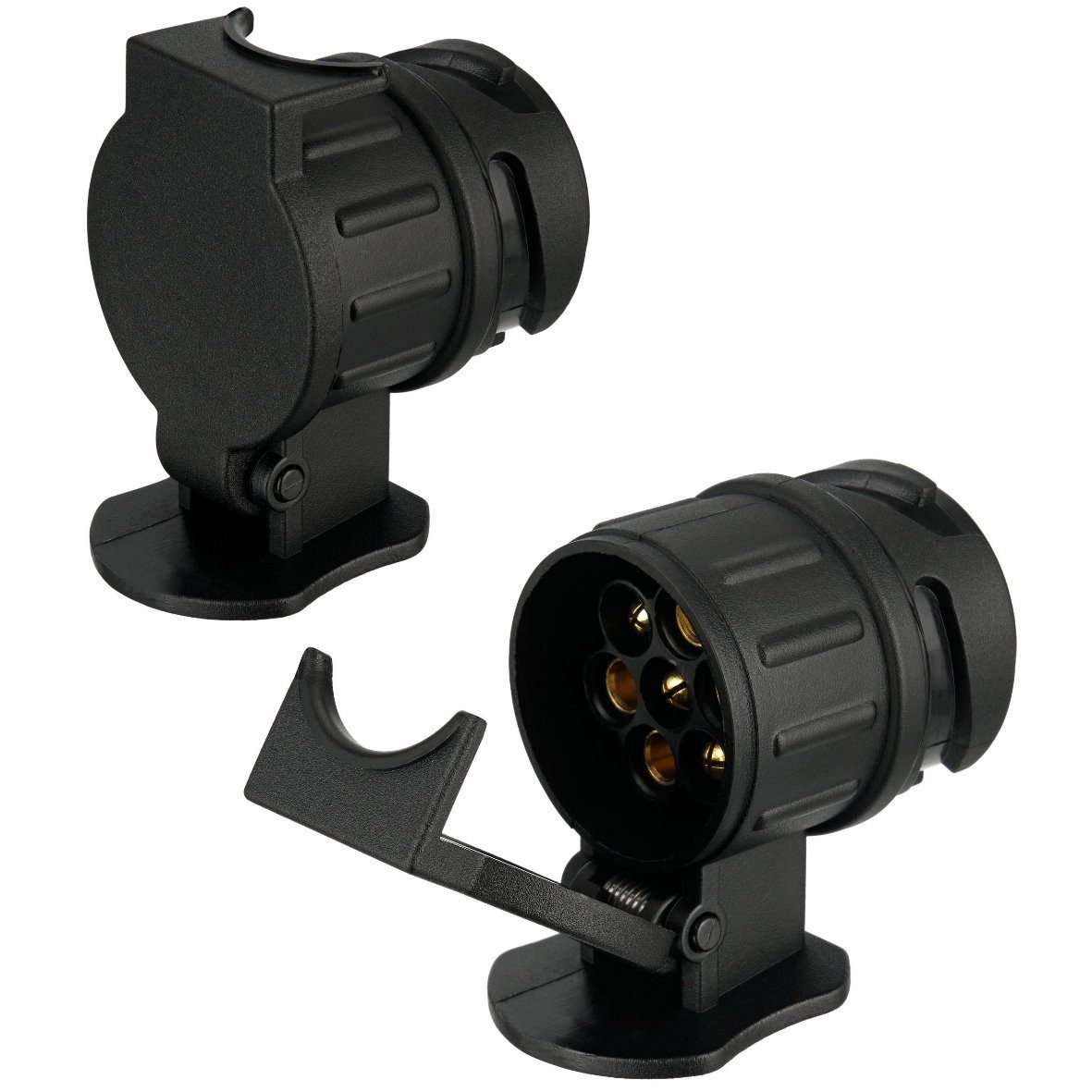 ADAKAT Anhängersteckdosen-Tester SET 13/7-polig I Anhänger-Adapter 7-polige und 13-polige Anhängersteckdosen