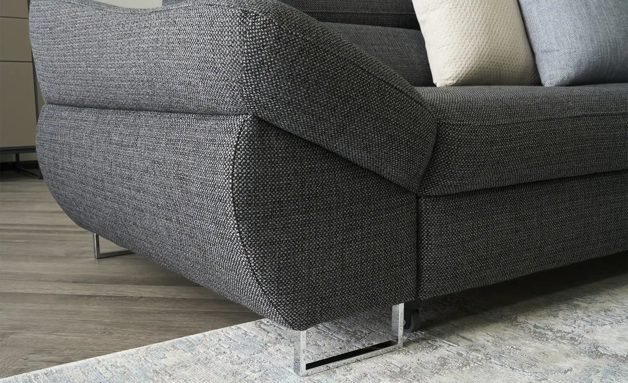 Twist Ecksofa aus Flachgewebe Fabio