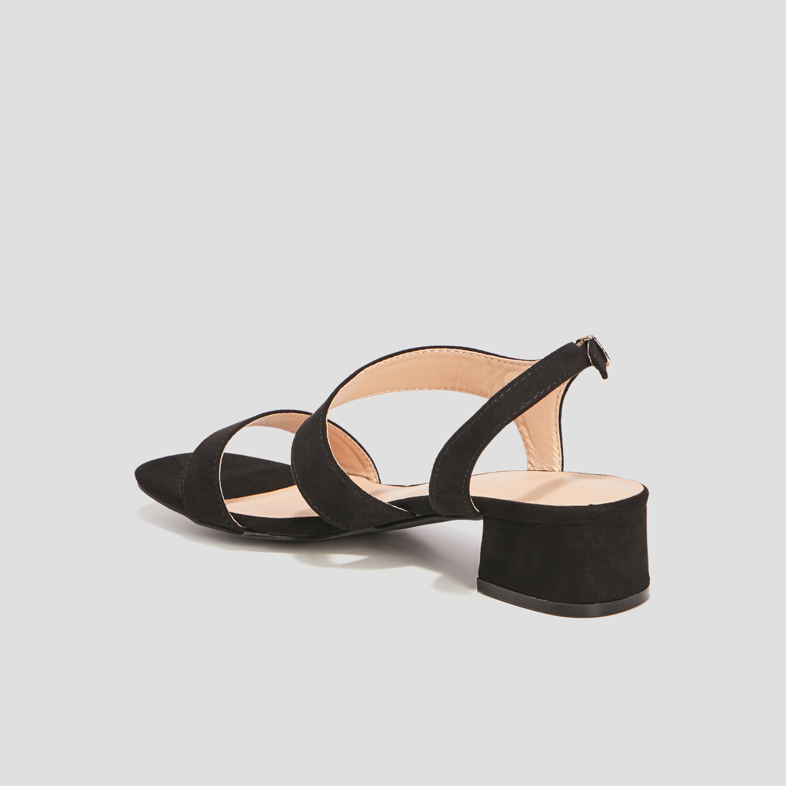 Sandales à talons noir femme | La Halle