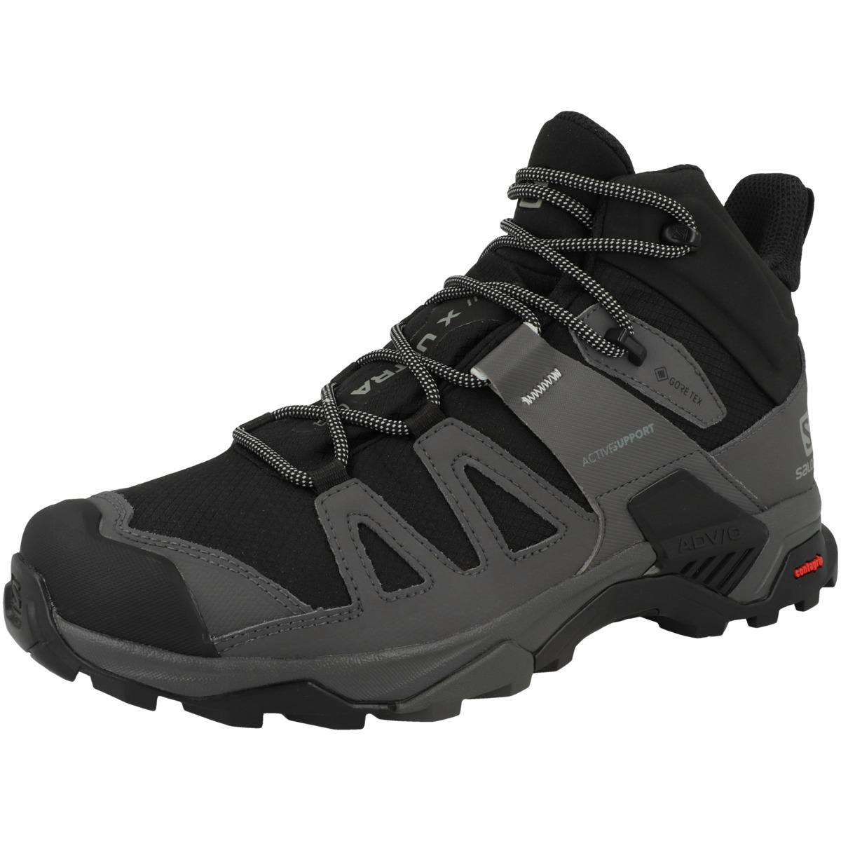 Salomon X Ultra 4 Mid Wide GTX Outdoorschuhe schwarz