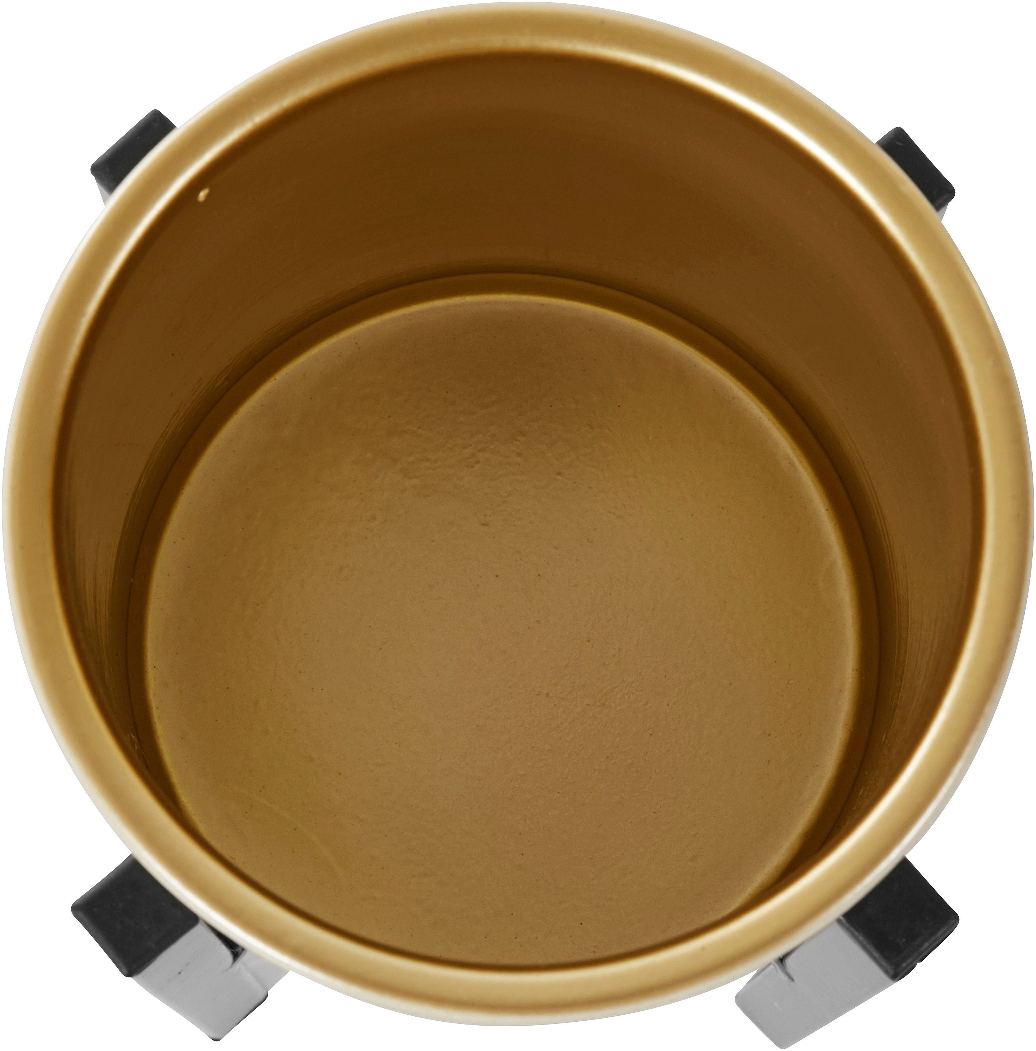 Leonique Übertopf (Set, 3 St), aus Metall, gold