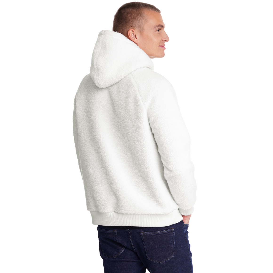 Herren Hoodie aus Teddyfleece