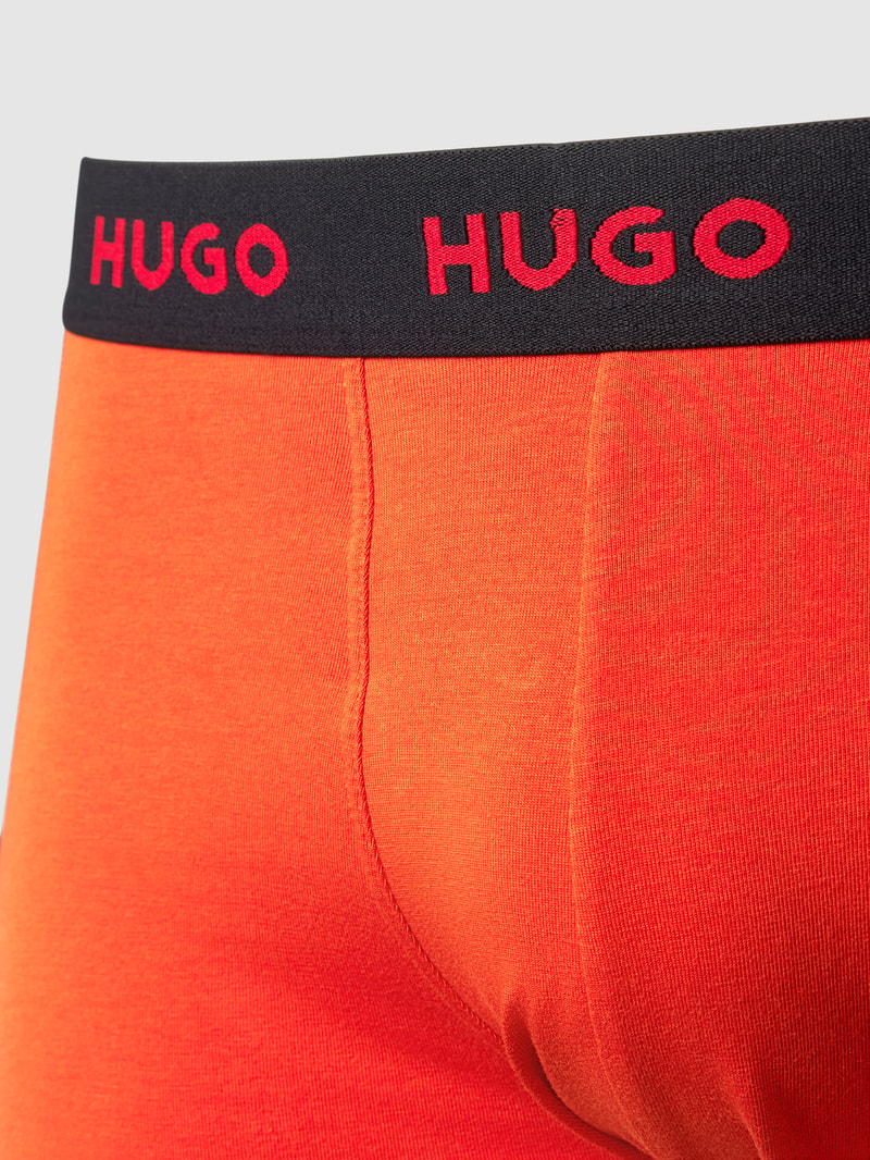 Trunks mit elastischem Bund im 3er-Pack in orange