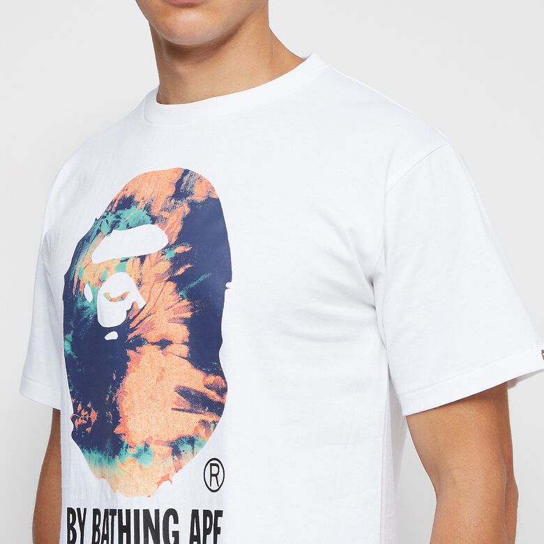 A Bathing Ape Tie Dye By Bathing Ape Tee white x multi