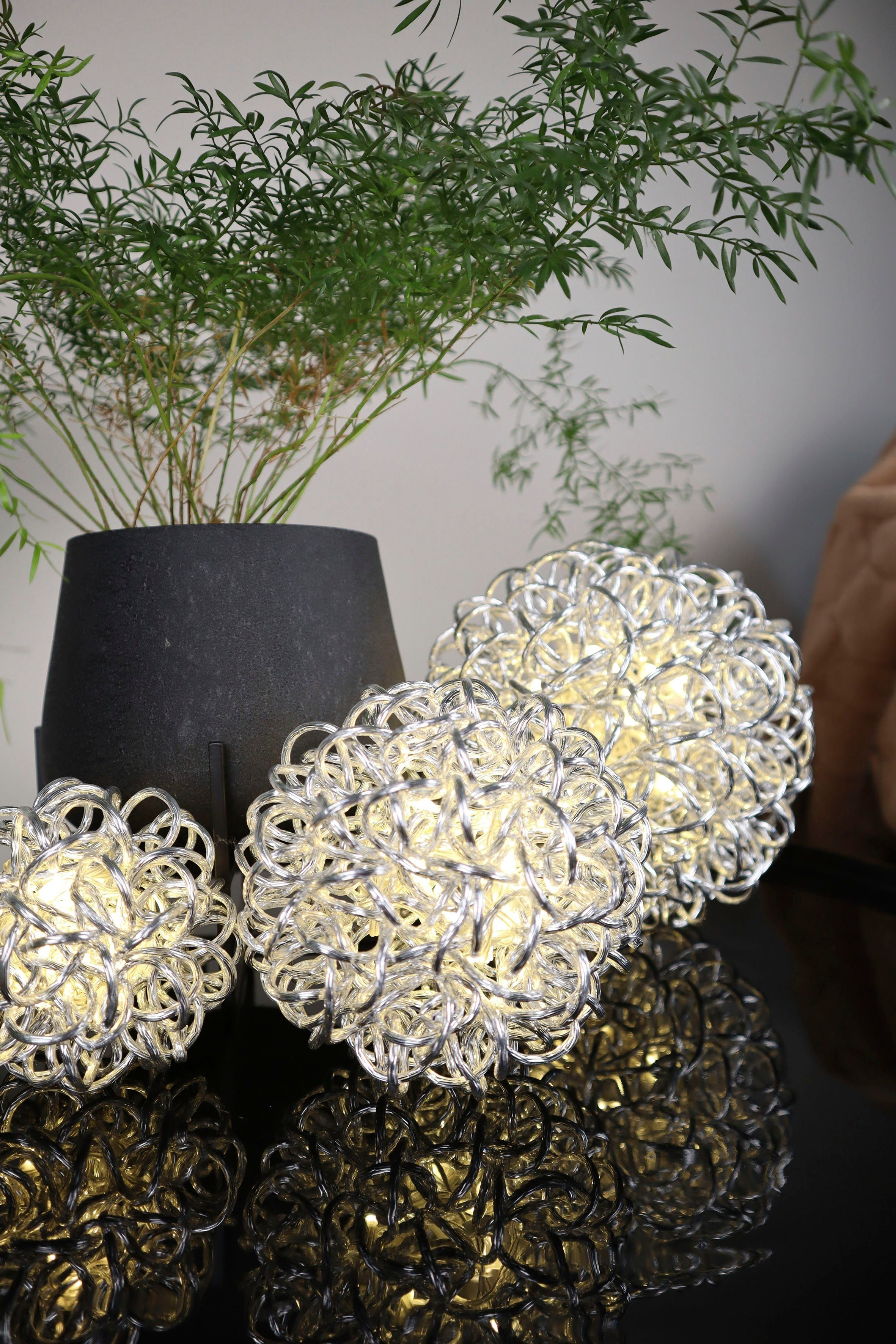 AM Design LED Dekolicht Kugelleuchte, Weihnachtsdeko aussen, LED Kugel, LED fest integriert, warmweiß - kaltweiß, Dekokugel, Weihnachtsbeleuchtung