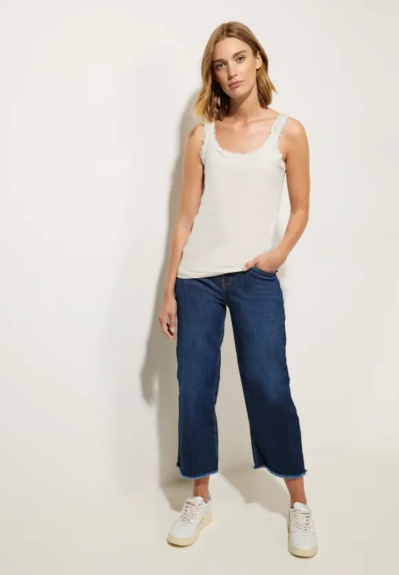 Street One Basic Top mit Spitze