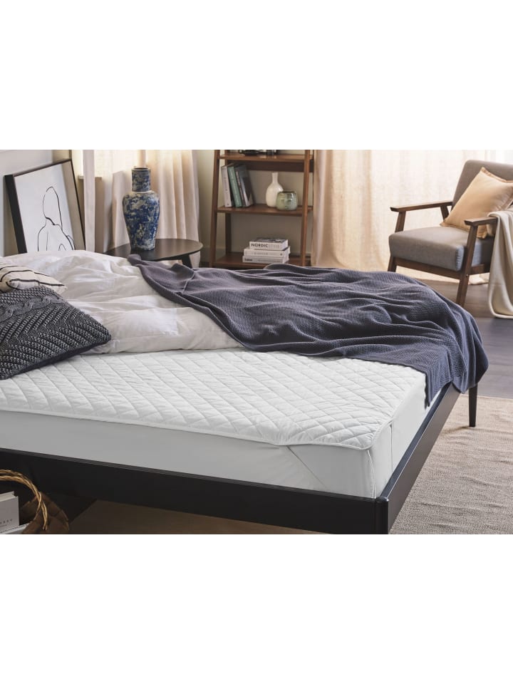 Beliani Topper ALMANZOR in Weiß - (W) 200 x (H) 1 x (L) 160 cm günstig kaufen onesize