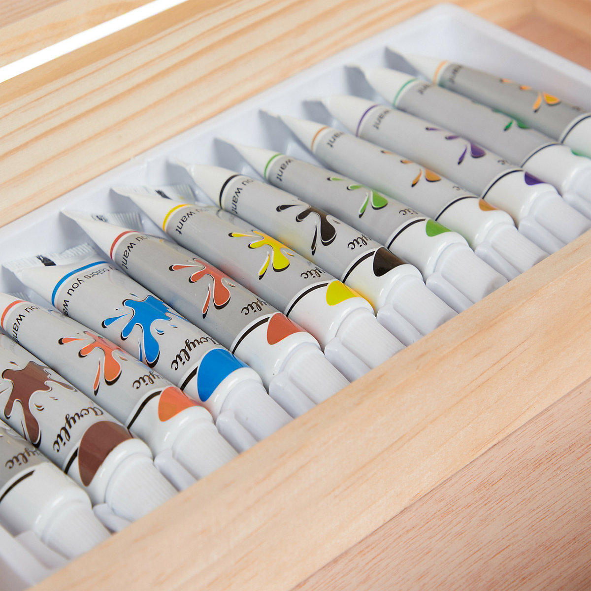 Malkoffer Acryl mit Staffelei