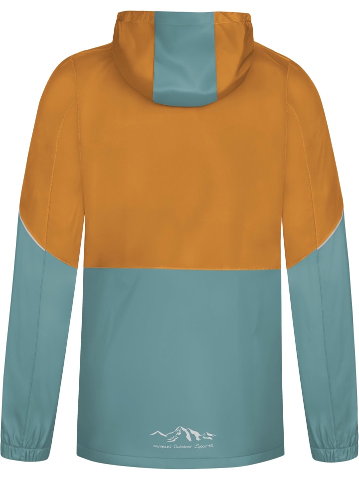 Normani Outdoor Sports Kinder Regenjacke Sointula in Blau/Coyote günstig kaufen