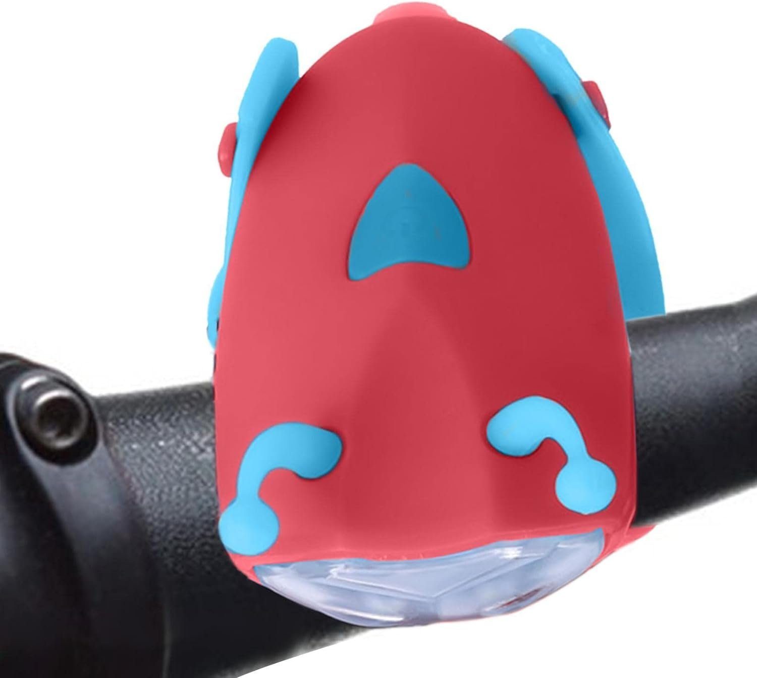 ERHWIO Fahrradbeleuchtung 2-in-1-Silikon wasserdicht Kinder Fahrrad Lichter/Hörner, 5 Lautsprechertöne, zwei Lichter und 4 Modi