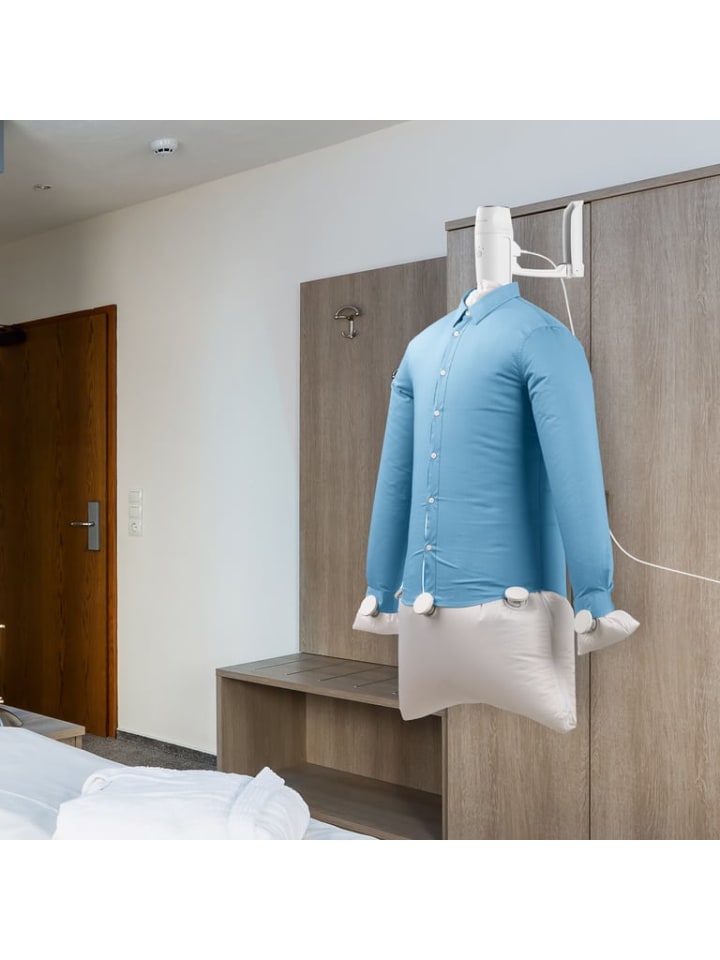 CLEANmaxx Hemden- & Blusenbügler Kompakt 3 Stufen Trocknungszeit weiß/silber günstig kaufen onesize