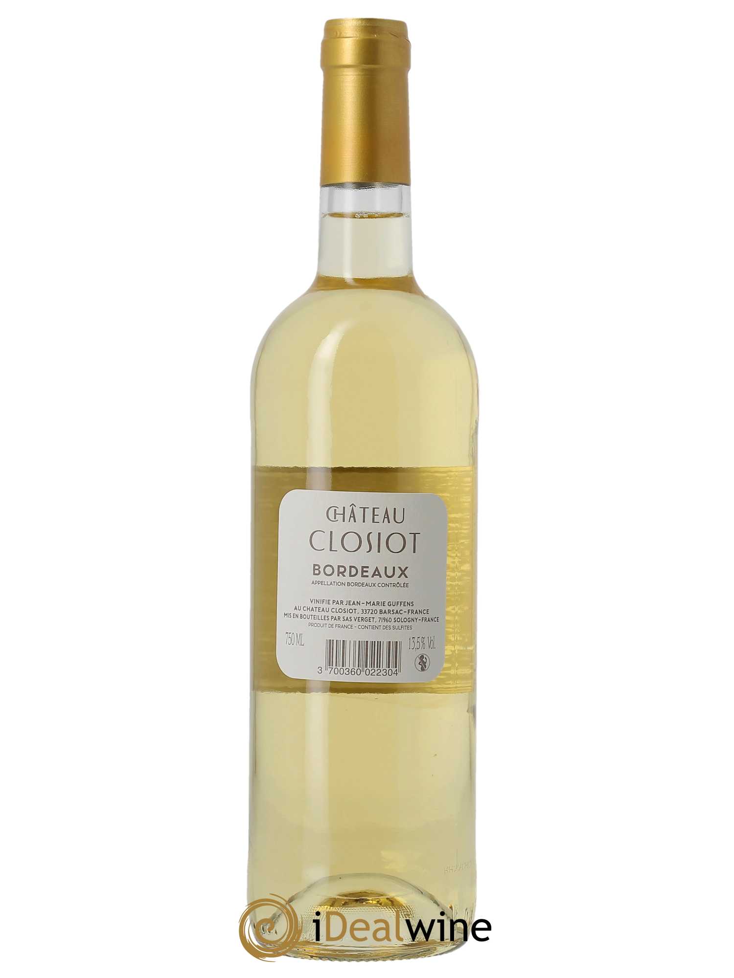 Château Closiot  2022 - Lot de 1 Bouteille