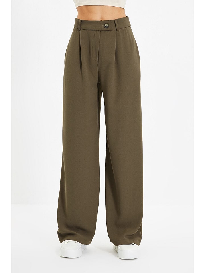 trendyol Marlenehose in Braun günstig kaufen