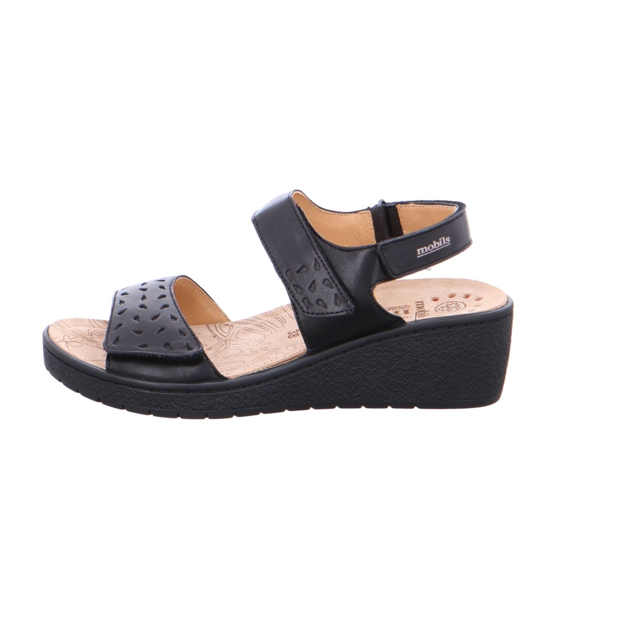MEPHISTO Komfort Sandalen schwarz BLACK
