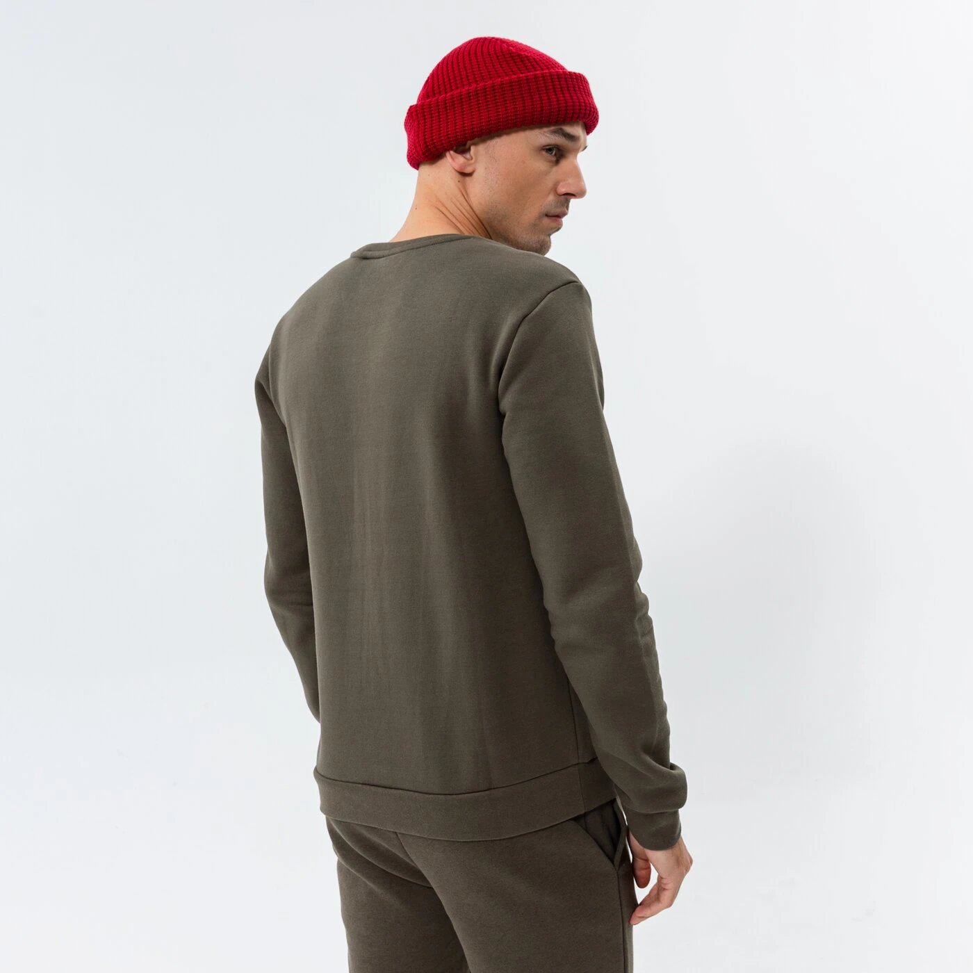 CONFRONT SWEATSHIRT SMALL LOGO CREW KHAKI Khaki