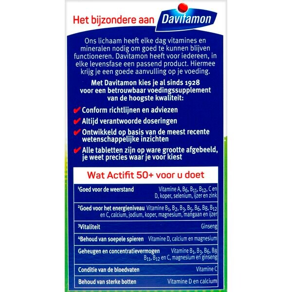 Davitamon Actifit 50 Tablets 90 pieces