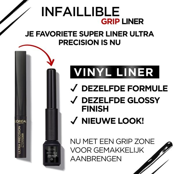 L'Oréal Paris Infaillible Grip Vinyl Liquid Black Liner 3ml