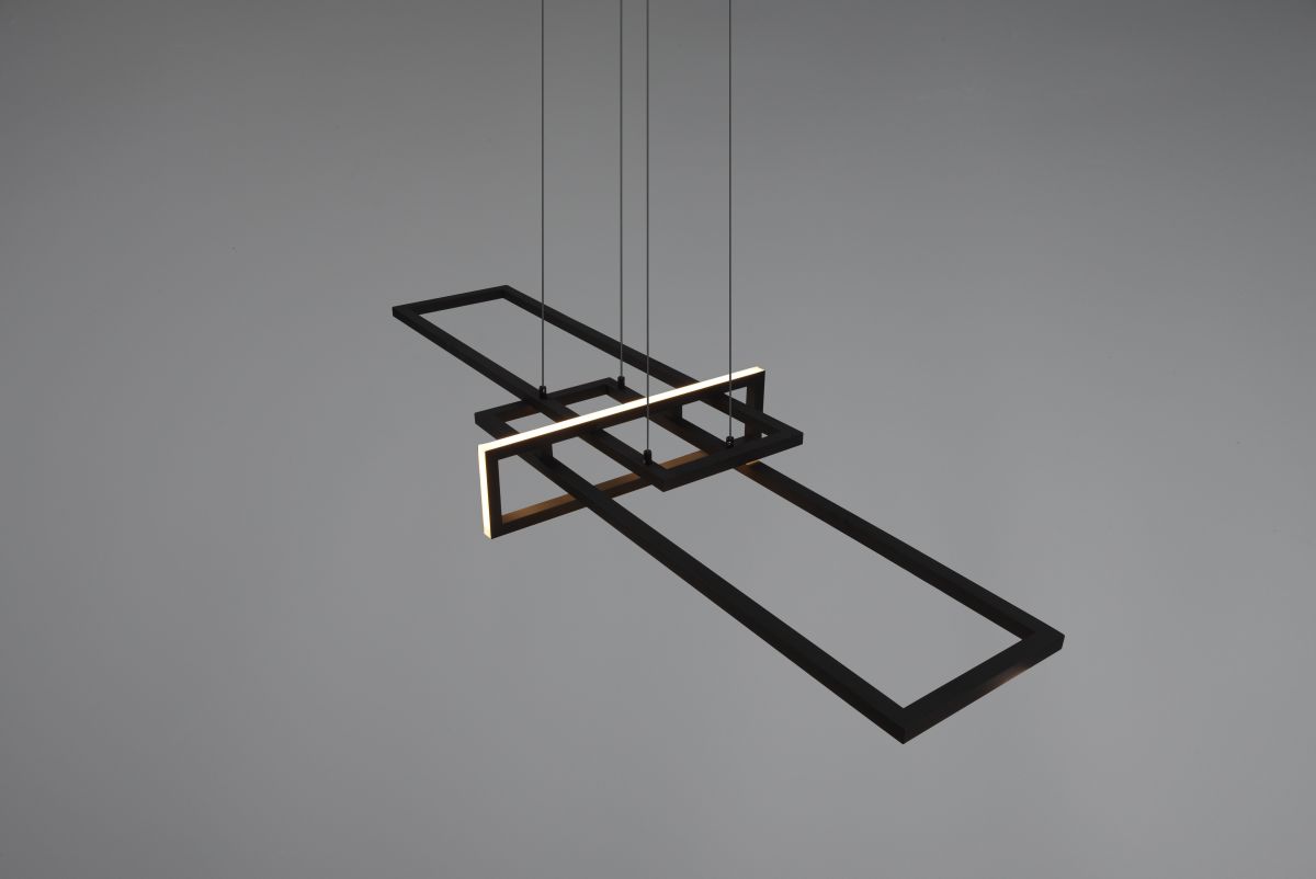 TRIO LED Pendelleuchte Salinas Schwarz