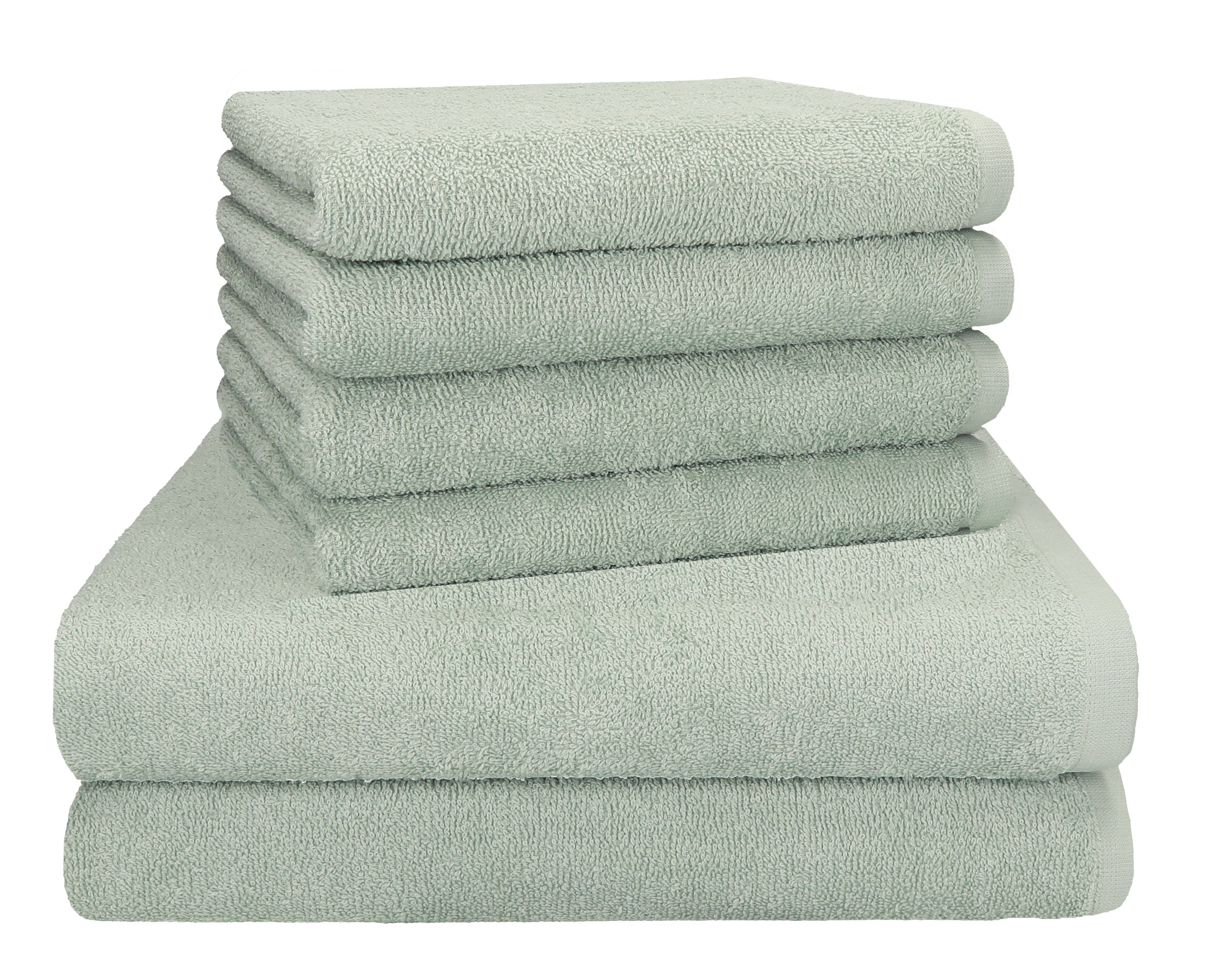 Betz Handtuch Set 6 tlg. BERLIN 2 Duschtücher 4 Handtücher, 100% Baumwolle