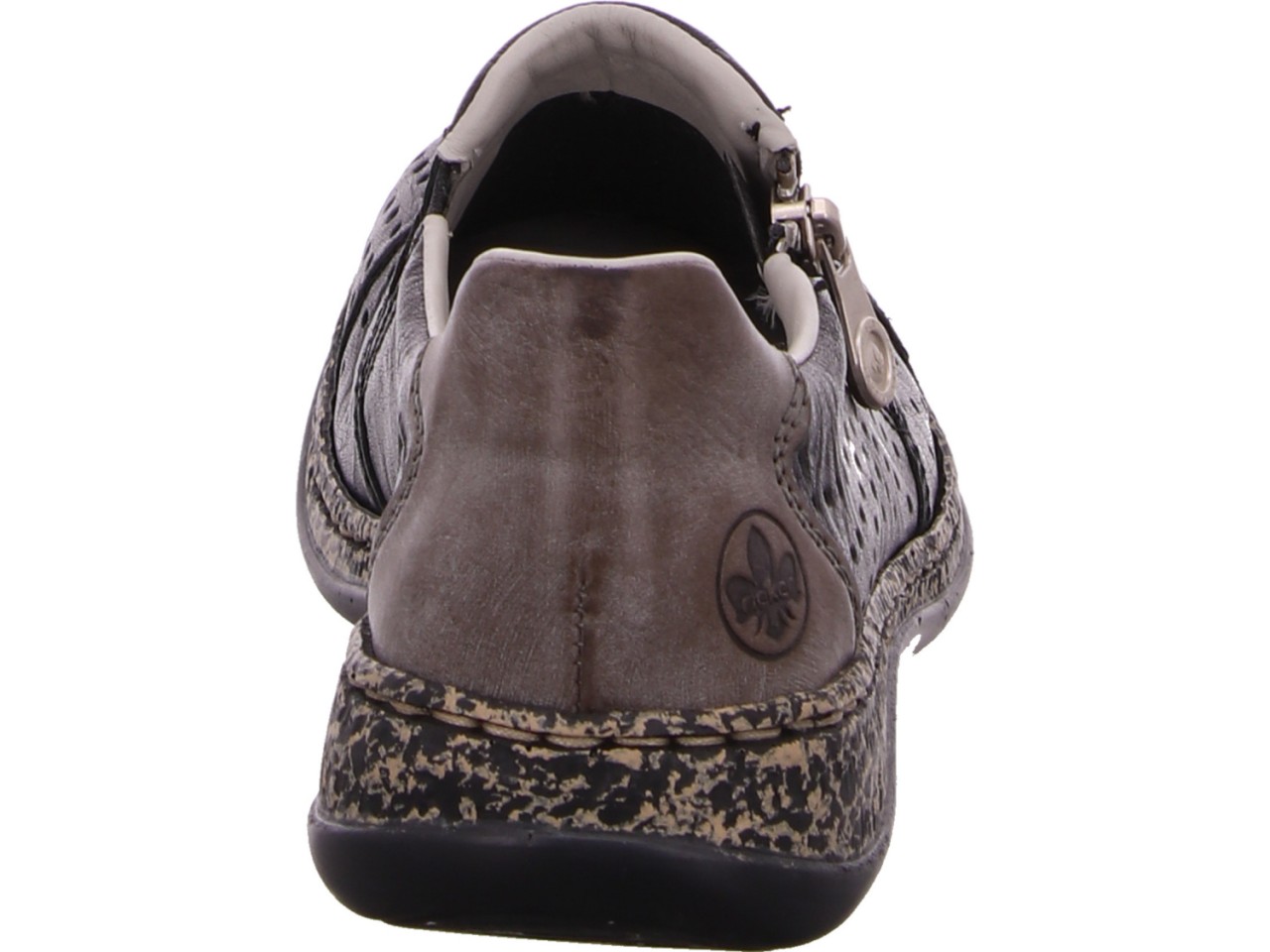 RIEKER Sportliche Slipper schwarz