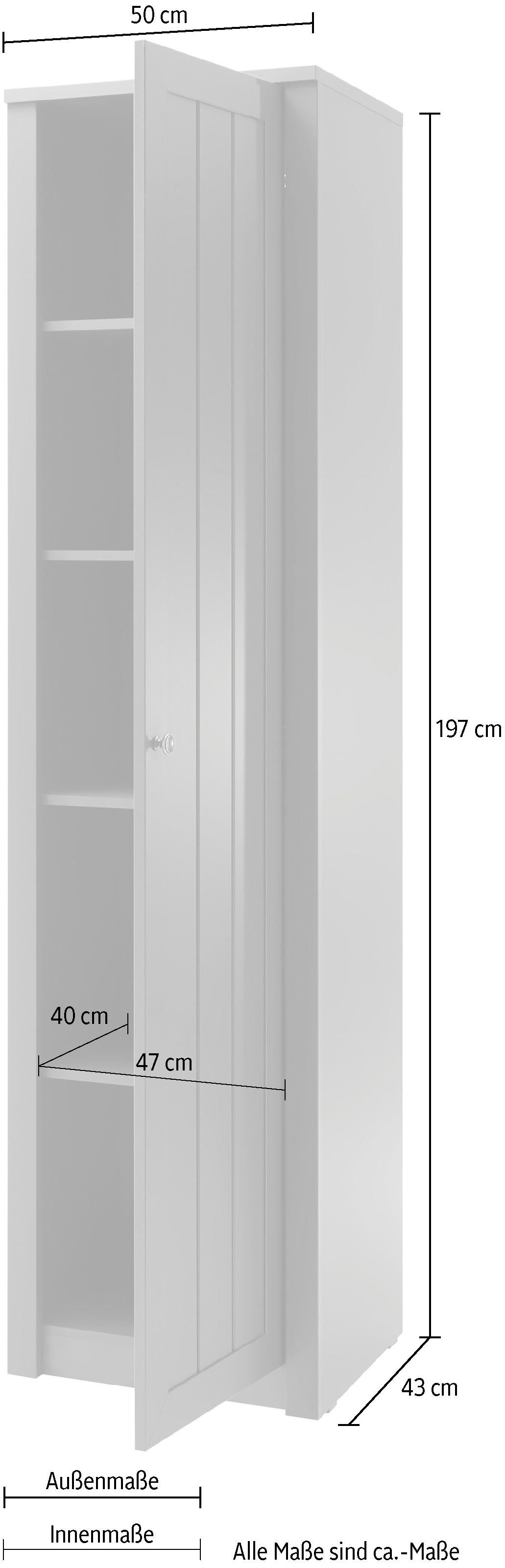 Home affaire Stauraumschrank Askot Höhe 197 cm
