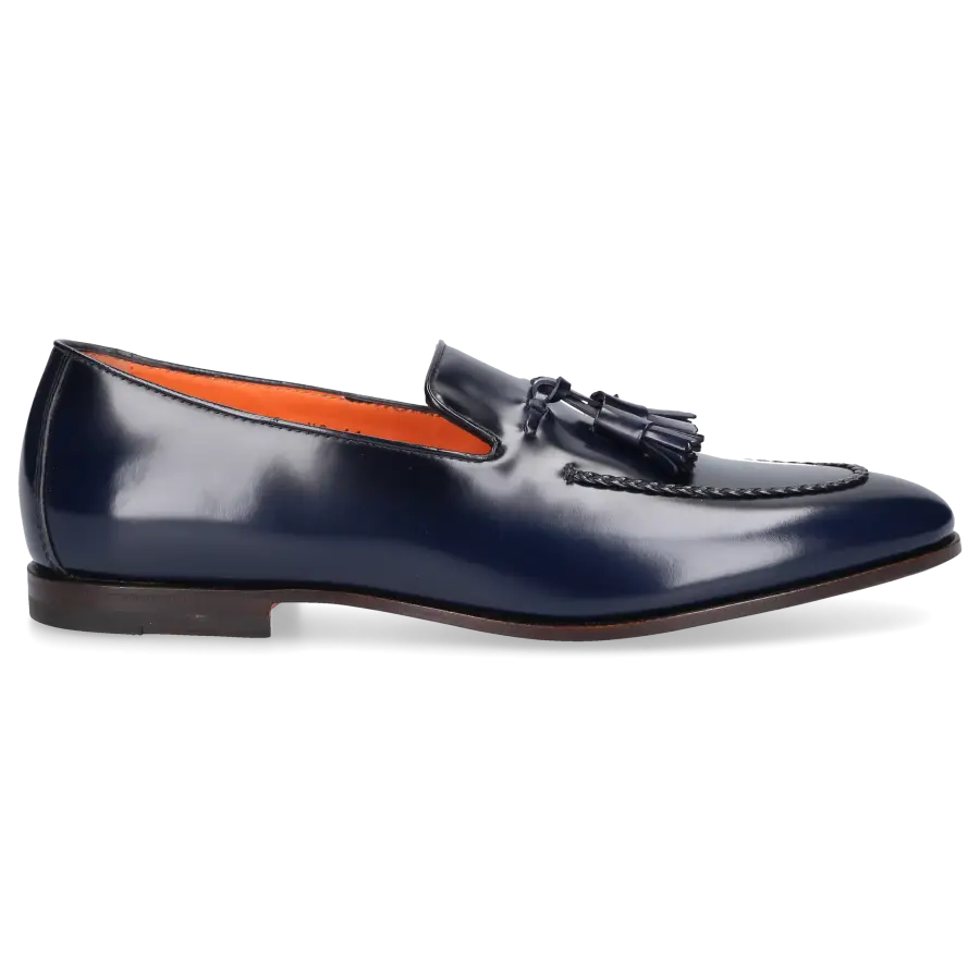 Santoni - Loafer MCNC18 Kalbsleder - blau
