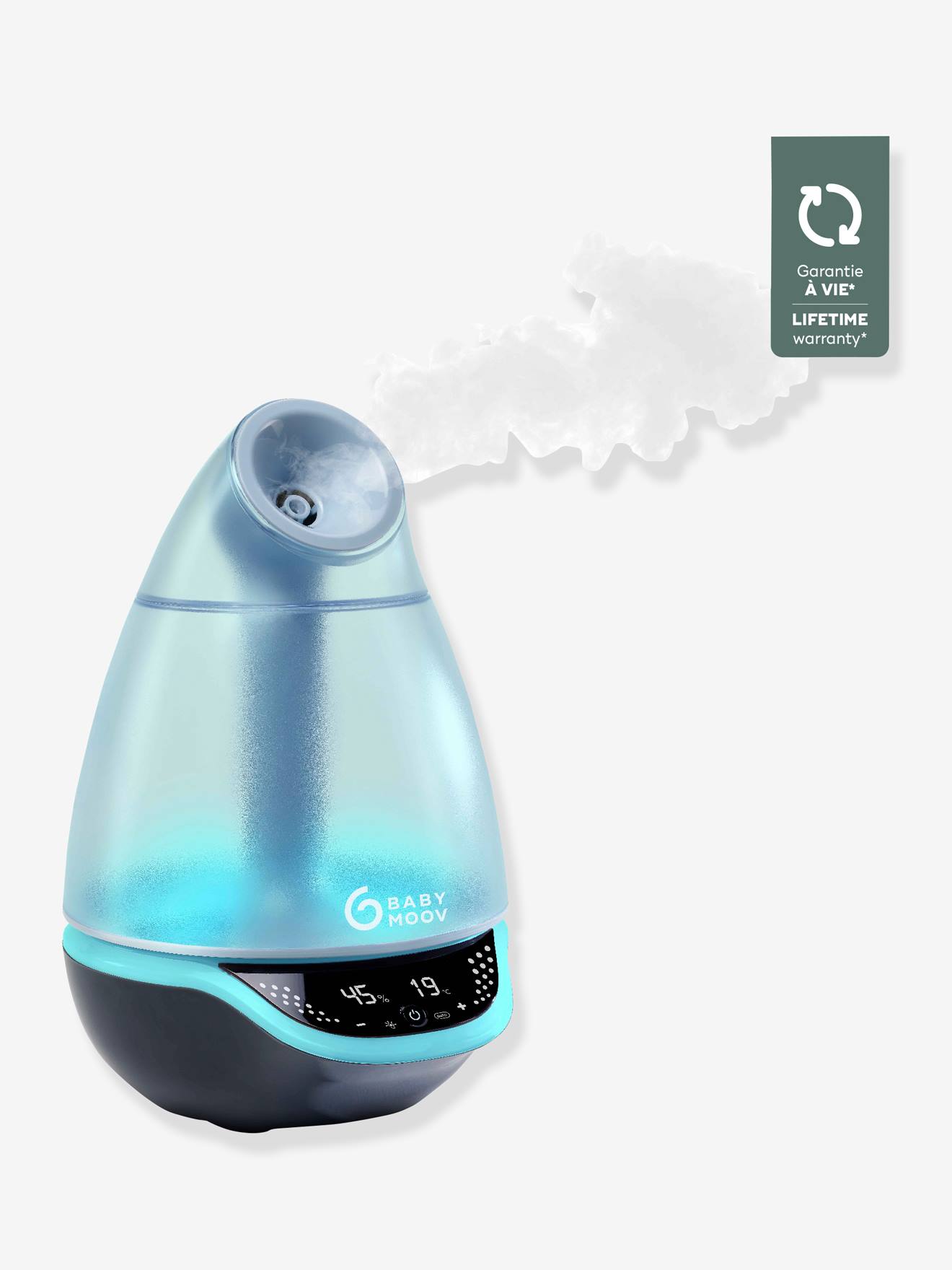 Humidificateur électrique BABYMOOV Hygro+ à vapeur froide bleu