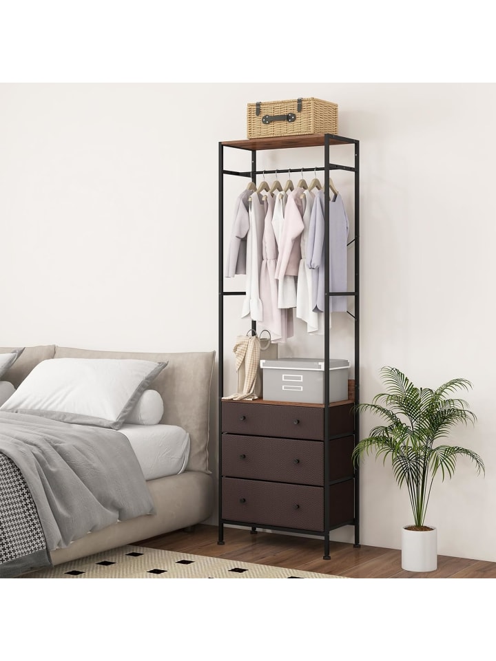 COSTWAY Garderobenständer 55x28x176cm in Braun günstig kaufen onesize
