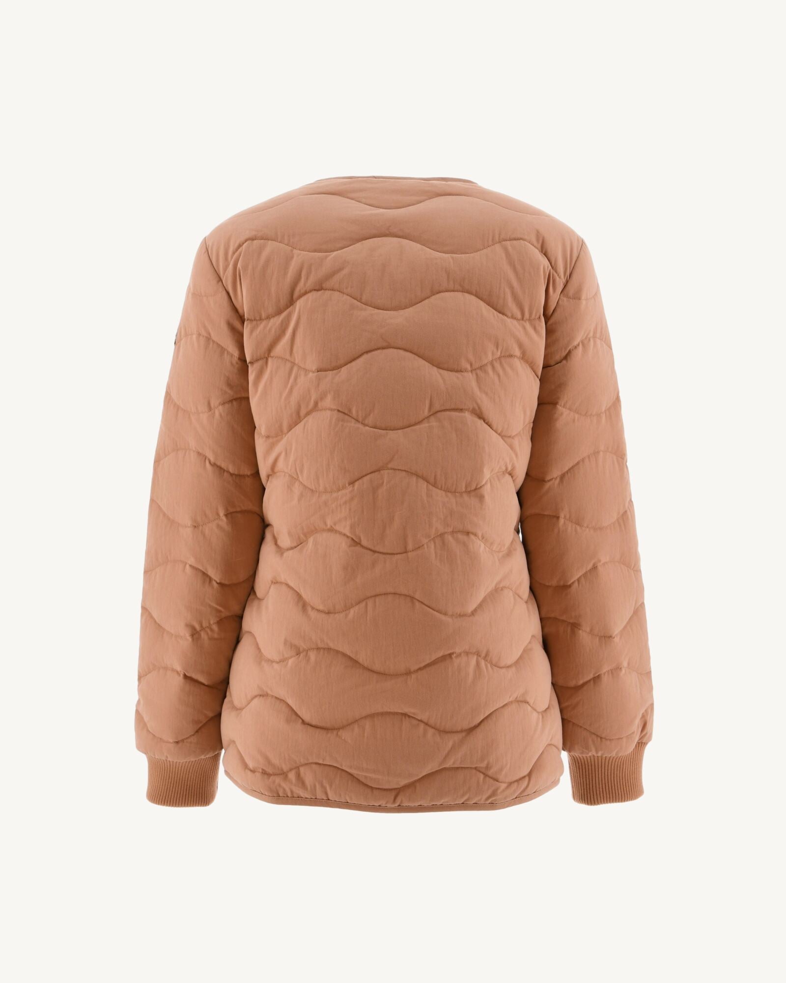 Veste zippée Col V Camel Alexia