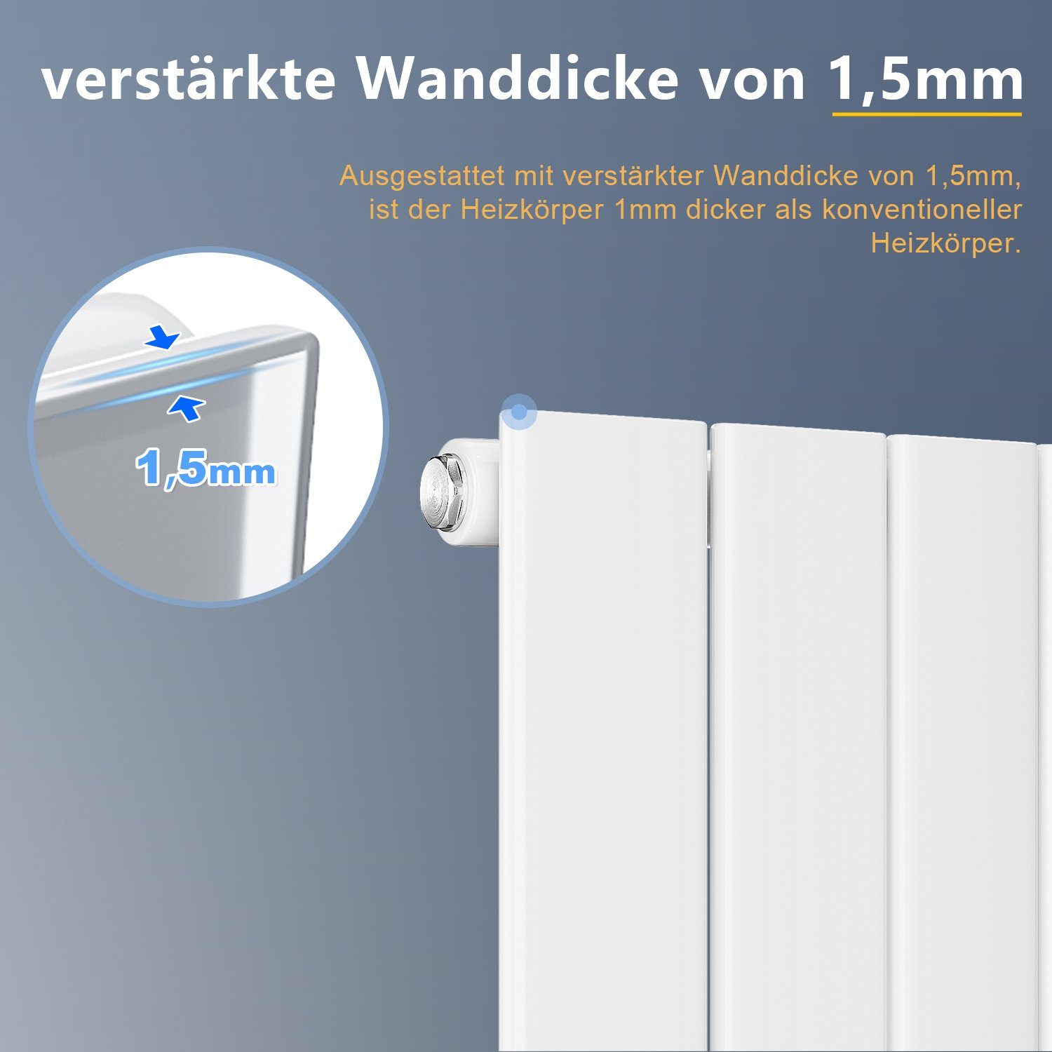 ELEGANT Heizkörper Heizkörper mit Multiblock Warmwasser Design